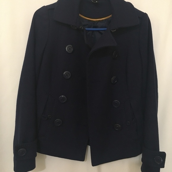 3/$28❤️Divided Navy blue button front short jacket size 4 - Picture 6 of 12